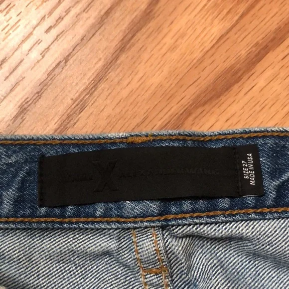 Alexander Wang 100% Cotton Medium Wash Low Rise Ankle Crop Kick Flare Jean 27 6 - Picture 8 of 10